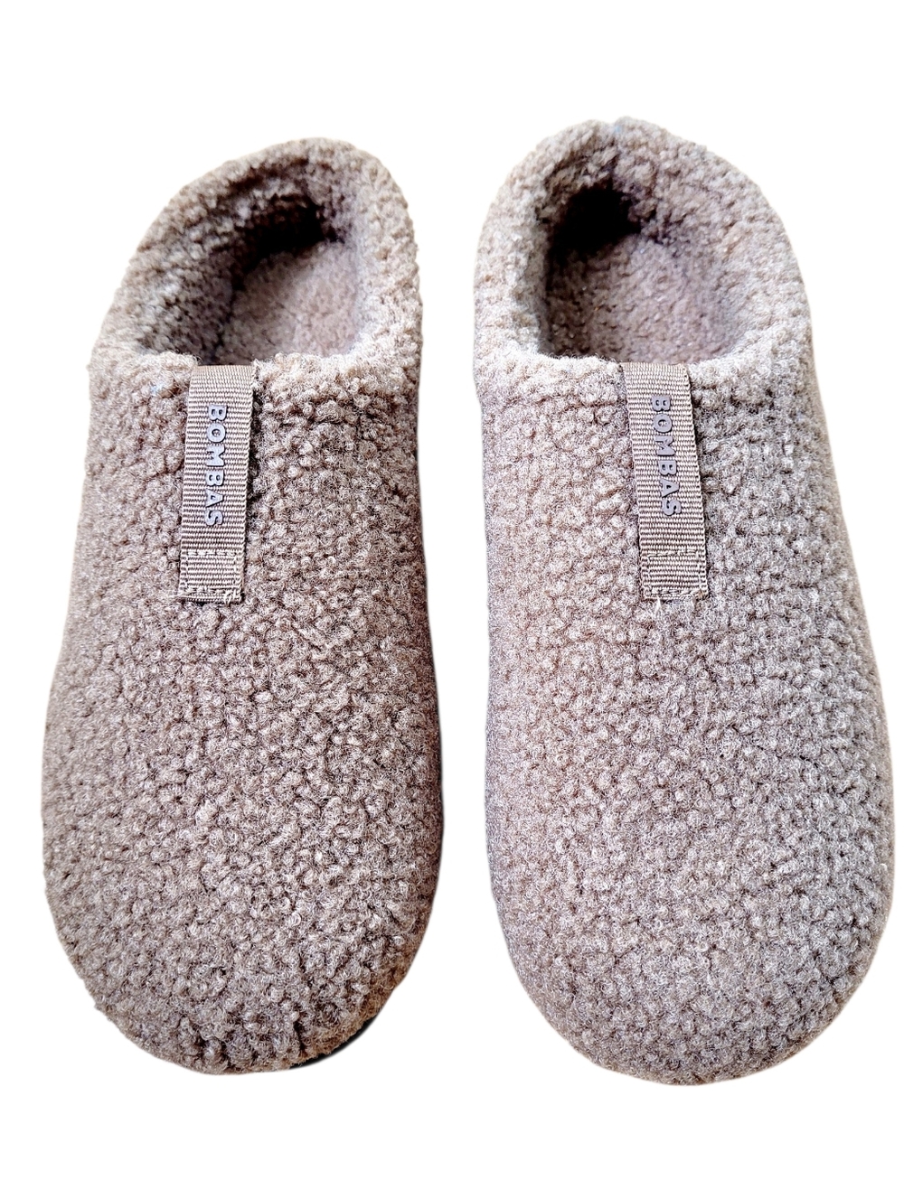 Bombas Women’s Sherpa Slip On Sunday Slipper Slippers Camel Tan 9 - Picture 5 of 12